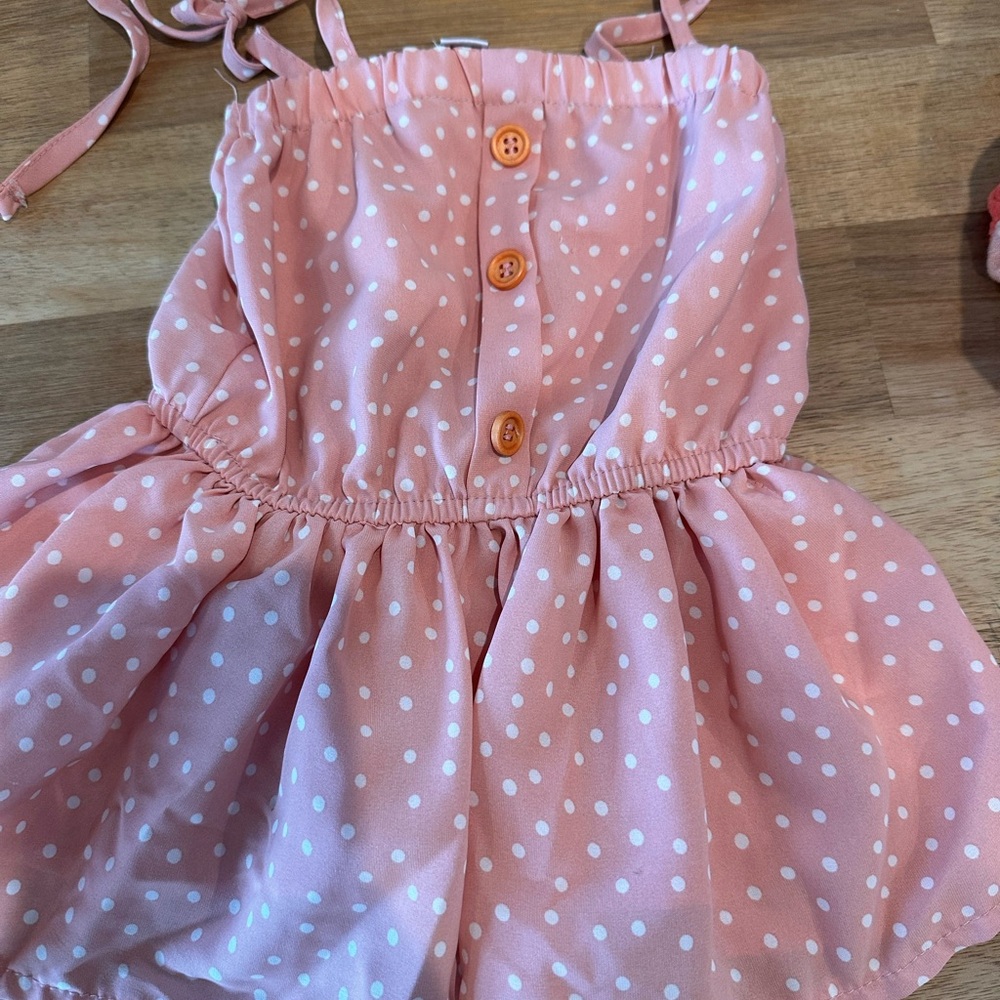 Polka Dot Pink Tank Top for Kids